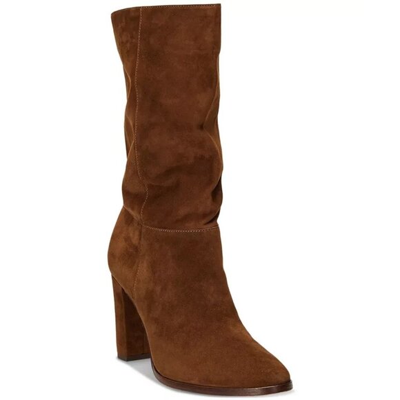 Lauren Ralph Lauren Artizan II Mid Shaft Suede Boots Brown Size 8 $225 - Picture 5 of 8